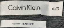 Load image into Gallery viewer, Calvin Klein Mens Black Printed Long Sleeve Collared Button-Up Shirt Size XL
