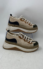 Load image into Gallery viewer, Gaimo Womens Brown Gray Suede Platform Espadrille Sneakers Shoes Size EU 37
