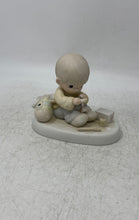 Load image into Gallery viewer, Vintage Precious Moments Ceramic Enesco Love Is The Glue That Mends Figurine
