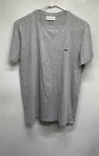 Load image into Gallery viewer, Lacoste Mens Gray Heather Regular Fit Short Sleeve Pullover T-Shirt Size M
