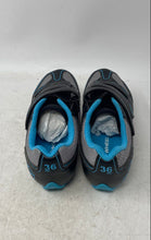 Load image into Gallery viewer, Flywheel Womens Fly Fierce Black Gray Blue Cycling Shoes Size 36 With Tag
