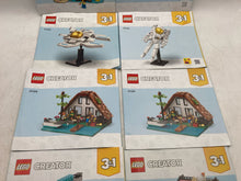 Load image into Gallery viewer, Lot Of 8 Pcs Assorted Lego Creator 3 In 1 Large Print Instruction Manuals Age 3+
