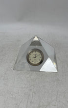 Load image into Gallery viewer, Vintage Shannon By Godinger Pyramid Shape Quartz Desktop Clock Not Tested
