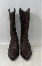 Load image into Gallery viewer, Soda Womens Brown Faux Leather Pointed Toe Mid-Calf Western Boots Size 8.5
