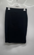 Load image into Gallery viewer, Alfani Womens Black Flat Front Knee-Length Straight &amp; Pencil Skirt Size PS
