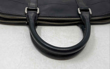 Load image into Gallery viewer, Fossil Unisex Mercer Black Leather Double Zipper Top Handles Laptop Bag
