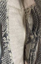Load image into Gallery viewer, Michael Kors Womens Brown Black Snakeskin Inner Pockets Clutch Bag
