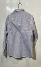 Load image into Gallery viewer, Kenneth Cole Reaction Mens White Blue Check Slim Fit Dress Shirt Size 16 32/33
