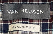 Load image into Gallery viewer, Van Heusen Mens Multicolor Plaid Print Classic Long Sleeve Dress Shirt Size L

