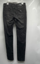 Load image into Gallery viewer, Armani Exchange Mens J22 Black Denim Dark Wash Tapered Leg Jeans Size 30
