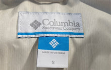 Load image into Gallery viewer, Columbia Womens Beige Omni-Tech Long Sleeve Hooded Windbreaker Jacket Size S

