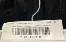 Load image into Gallery viewer, Zara Womens Black Velvet Back Zip Strapless Fit &amp; Flare Dress Size Medium
