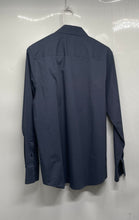 Load image into Gallery viewer, Calvin Klein Mens Blue Long Sleeve Collared Button-Up Shirt Size Small

