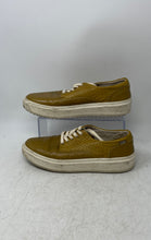 Load image into Gallery viewer, Velez Mens Yellow Leather Round Toe Lace-Up Casual Sneaker Shoes Size EU 39
