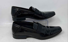 Load image into Gallery viewer, Calvin Klein Mens Bernard Black Leather Square Toe Slip-On Loafer Shoes Size 10
