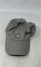 Load image into Gallery viewer, Psycho Bunny Mens Gray Embroidered Logo Adjustable Strap Classic Baseball Cap
