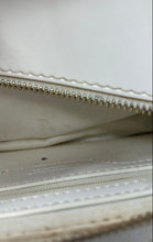 Load image into Gallery viewer, Valentino Orlandi Womens White Studded Adjustable Strap Crossbody Bag Stained
