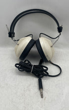 Load image into Gallery viewer, MEP Model 04-H Beige Black Built-In Mic Wired Over The Ear Stereo Headphones
