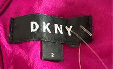 Load image into Gallery viewer, DKNY Womens Pink Floral Print Sleeveless V-Neckline Waist Tie Wrap Dress Size 2
