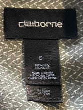 Load image into Gallery viewer, Claiborne Mens Green Silk Short Sleeve Collared Button-Up Shirt Size Small
