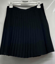 Load image into Gallery viewer, Ann Taylor Loft Womens Black Chiffon Side-Zip Pleated Mini Skirt Size 2
