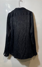 Load image into Gallery viewer, Guess Mens Black Paisley Printed Long Sleeve Collared Button-Up Shirt Size XL
