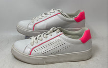 Load image into Gallery viewer, Marc Fisher Womens Saria White Pink Low Top Lace-Up Sneaker Shoes Size 7.5M
