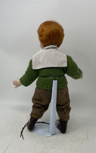 Load image into Gallery viewer, Brown Hair And Eyes Stand Boy Quartz Watch Decorative Porcelain Doll With Outfit
