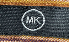 Load image into Gallery viewer, Michael Kors Mens Brown Striped Print Cotton Long Sleeve Button-Up Shirt Size M
