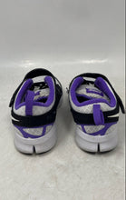 Load image into Gallery viewer, Nike Kids Free Run 2.0 DA2689-101 White Black Purple Sneakers Shoes Size 11C

