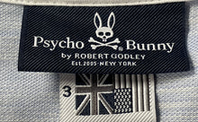 Load image into Gallery viewer, Psycho Bunny Mens Blue Space Dye Cotton Short Sleeve Collared Polo Shirt Size 3
