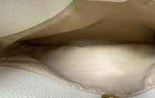 Load image into Gallery viewer, Nanette Lepore Womens Beige Pebbled Leather Adjustable Strap Crossbody Handbag
