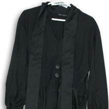 Load image into Gallery viewer, Lot Of 2 Zara Womens Black Long Sleeve Button Front Mini &amp; Maxi Dress Size M
