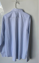 Load image into Gallery viewer, Perry Ellis Mens White Blue Geometric Print Slim Fit Button-Up Shirt Sz XL w/Tag
