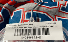 Load image into Gallery viewer, Mitchell &amp; Ness Mens Gray Miami Dolphins Pullover Football Sweatshirt Size 3XLT
