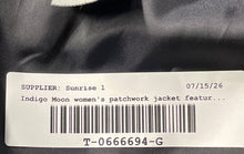 Load image into Gallery viewer, Indigo Moon Womens Multicolor Patchwork Long Sleeve Button Front Jacket Size 1X
