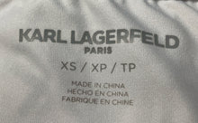 Load image into Gallery viewer, Karl Lagerfeld Paris Womens White Long Sleeve Crew Neck Graphic T-Shirt Size XS
