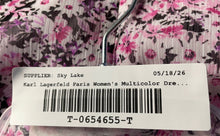 Load image into Gallery viewer, Karl Lagerfeld Paris Womens Multicolor Floral Ruffle A-Line Dress Size 10
