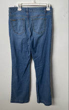 Load image into Gallery viewer, Michael Kors Womens Blue Medium Wash Pockets Denim Flared Jeans Size 10
