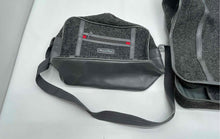Load image into Gallery viewer, Lot Of 3 Pcs Oscar De La Renta Gray Classic Suitcase And Garment Bag Set
