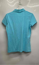 Load image into Gallery viewer, Lilly Pulitzer Womens Blue Short Sleeve Regular Fit Luxletic Polo Shirt Size M

