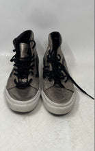 Load image into Gallery viewer, Vans Unisex Sk8-Hi Slim Gray Leather Lace-Up Sneaker Shoes Size M8 W9.5
