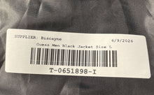 Load image into Gallery viewer, Guess Mens Black Long Sleeve Pockets Full-Zip Varsity Jacket Size Large
