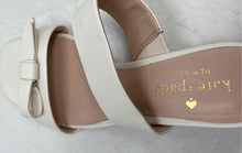 Load image into Gallery viewer, Kate Spade New York Womens White Leather Block Heel Slide Sandals Size 5B
