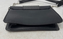 Load image into Gallery viewer, Guess Womens Black Faux Leather Magnetic Small Rectangle Crossbody Bag
