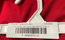 Load image into Gallery viewer, Air Jordan Youth Red Elastic Waist Pull-On Activewear Athletic Shorts Size L
