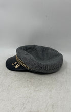 Load image into Gallery viewer, Steve Madden Womens Black Houndstooth Conductor Teddy Newsboy Hat One Size
