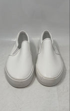 Load image into Gallery viewer, Express Mens White Leather Low Top Closed Toe Slip-On Sneaker Shoes Size 10
