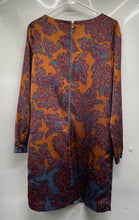 Load image into Gallery viewer, The Limited Womens Multicolor Paisley Round Neck Long Sleeve Shift Dress Size S

