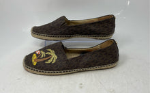 Load image into Gallery viewer, Michael Kors Womens Kendrick Brown Monogram Leather Espadrille Shoes Size 7 M
